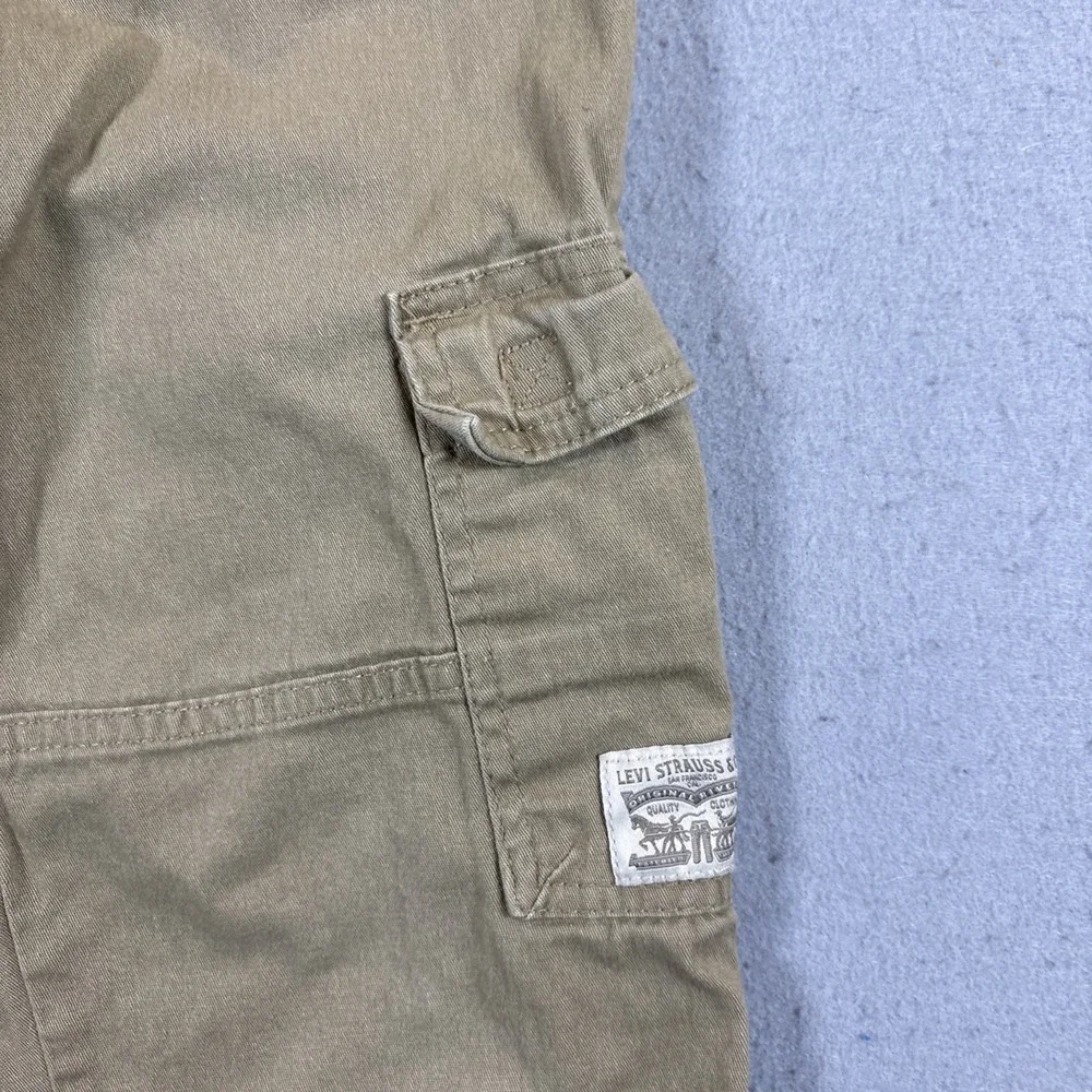 Levi's Strauss Signature Brown Khaki Jogger Pants Youth Size Large Cargo